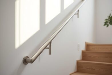 Corrimão de vidro ou inox para apartamento pequeno: qual ocupa menos espaço?